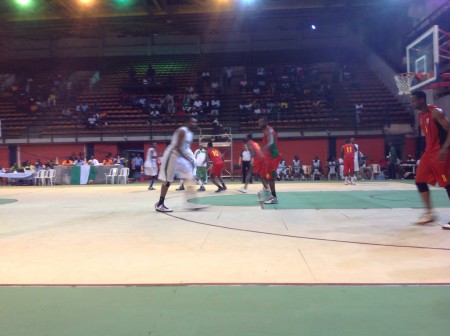 D'Tigers of Nigeria in action against Burkina Faso