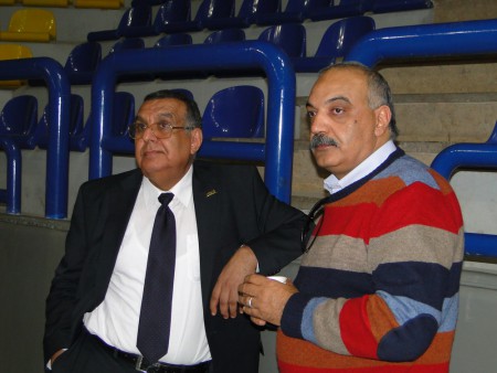 CAVB President Dr Elwani with international referee Nasr Shaaban