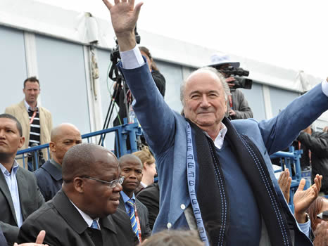 FIFA President Sepp Blatter at the Footbal for Hope Festival photo credit: GovernmentZA https://creativecommons.org/licenses/by-nd/2.0/legalcode