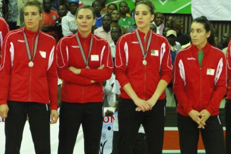 Silver medallists Algeria 