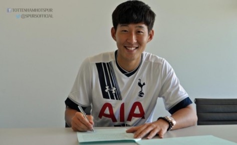 Son Heung-min joins Tottenham Hotspurs.photo credit @spursofficial  
