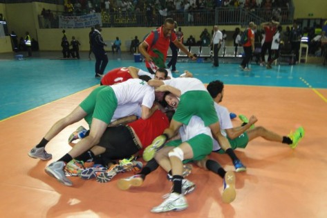 Algeria celebrate