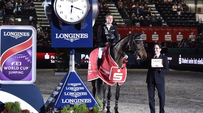LONGINES FEI WORLD CUP™ JUMPING 2015/2016:NEWCOMER KRIEG BLITZES THE OPPOSITION TO WIN LONGINES LEG AT LEIPZIG
